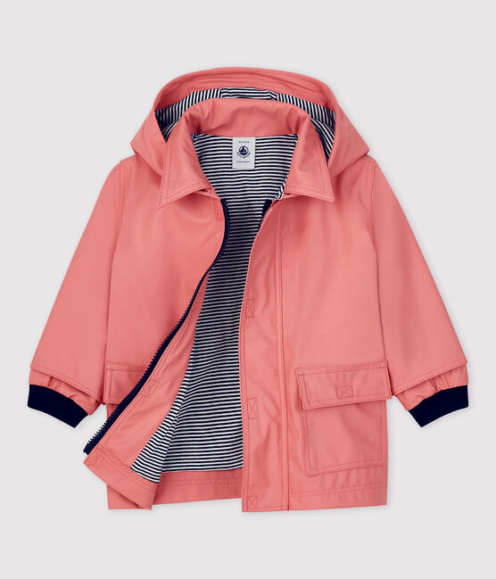 BABIES' ICONIC RECYCLED RAINCOAT PAPAYE pink