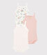 Baby Girls' Bodysuits with Straps - 3-Piece Set