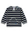 Baby Boys' Striped Long-Sleeved T-Shirt SMOKING blue/MARSHMALLOW white
