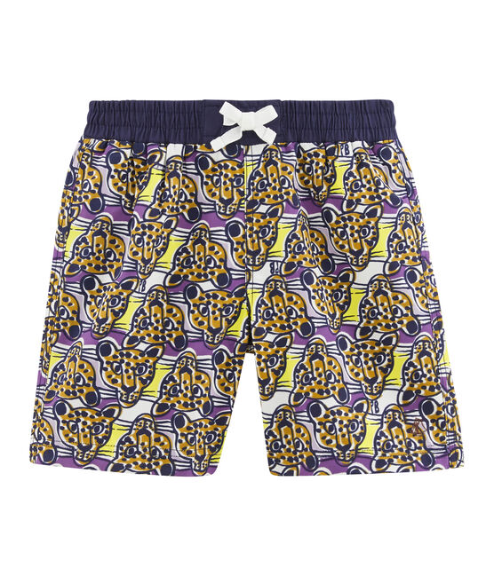 Boys' Print Beach Shorts MARSHMALLOW white/MULTICO white