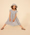 Girls' Blue Floral Cotton Gauze Floppy Sun Hat AVALANCHE /INCOGNITO