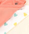 Babies' short-sleeved wrapover heart-patterned cotton bodysuits - 3-Pack variante 1