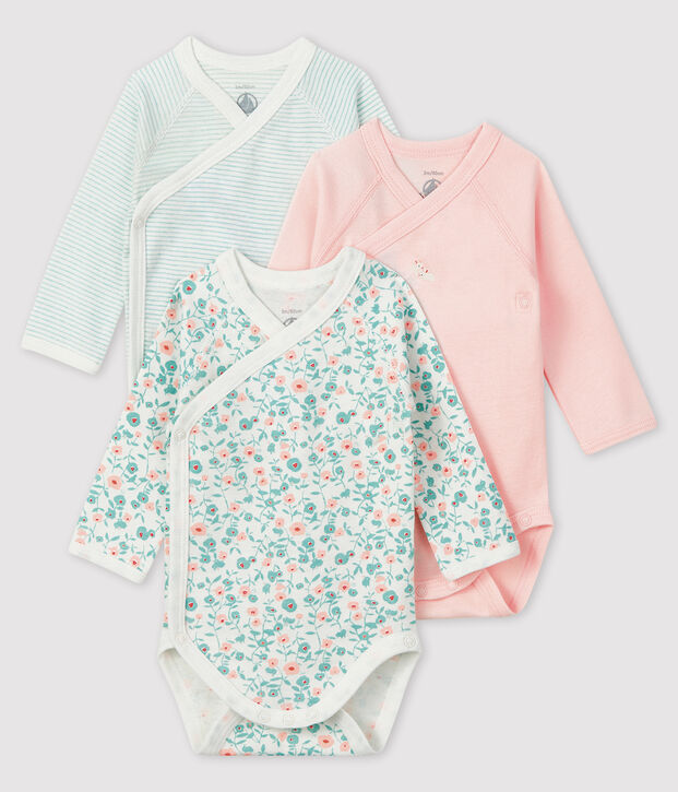 Newborn Babies' Long-Sleeved Bodysuit - 3-Piece Set multicolor