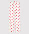 Women's Organic Cotton Trousers MARSHMALLOW white/TERKUIT red
