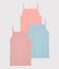 Girls' Paris-Themed Cotton Vest Tops - 3-Pack variante 1