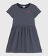 Children's short-sleeved stripy cotton dress