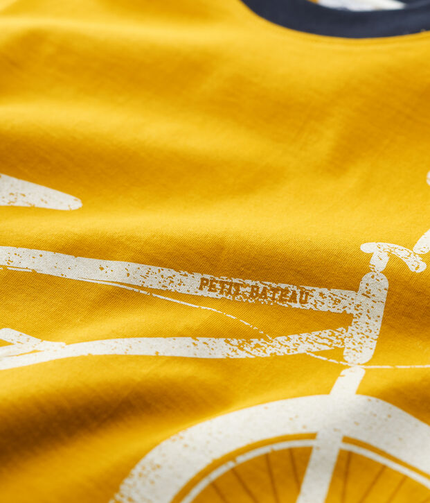 Boys' Short-Sleeved Cotton T-Shirt yellow