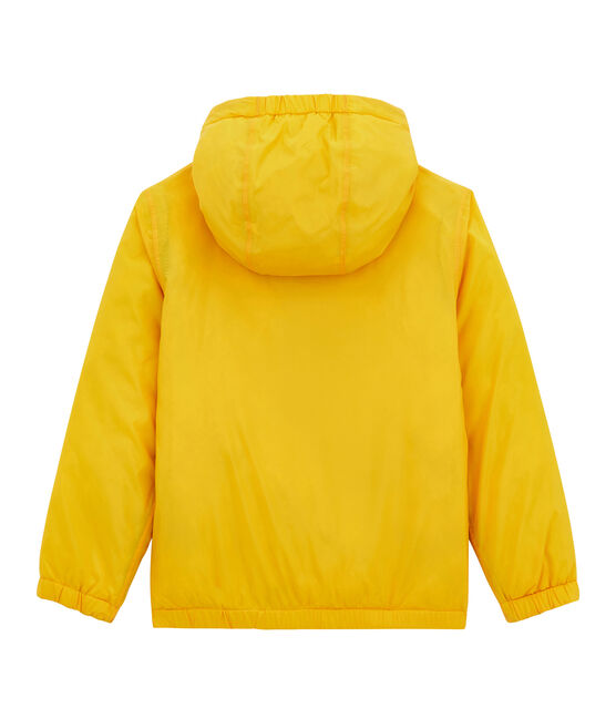 Child's warm, reversible windbreaker jacket JAUNE yellow