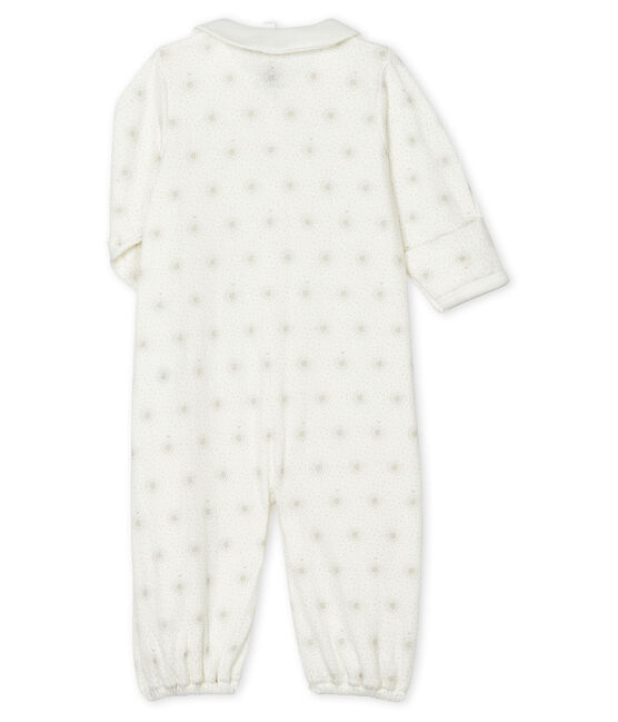 Babies' Jumpsuit/Sleeping Bag in Tube Knit MARSHMALLOW white/MULTICO white
