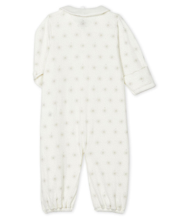Babies' Jumpsuit/Sleeping Bag in Tube Knit white/multicolor
