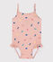 Babies' Recycled Fabric Swimsuit SALINE pink/MULTICO white