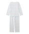 Girl's terry velour pyjamas BOCAL blue/MULTICO white