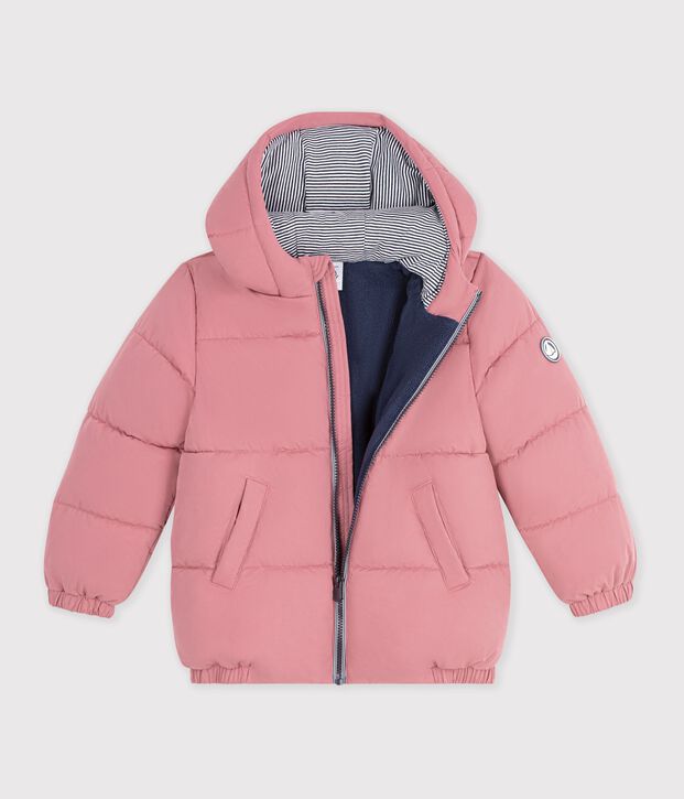 Children's plain puffer jacket pink