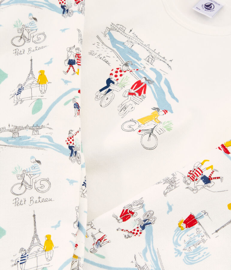 Little girl's pyjamas MARSHMALLOW white/MULTICO white