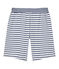Boy's striped shorts ECUME white/MEDIEVAL blue