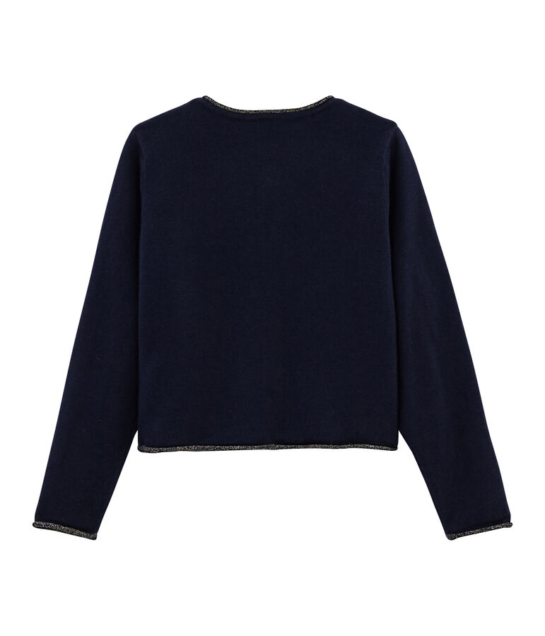 Girls' Knit Cardigan blue