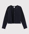 Girls' Wool/Cotton Cardigan SMOKING blue