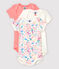 Baby Girls' Fancy Short-Sleeved Bodysuit - 3-Pack variante 1