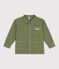 Children's jacket in plain cotton OLIVINE green