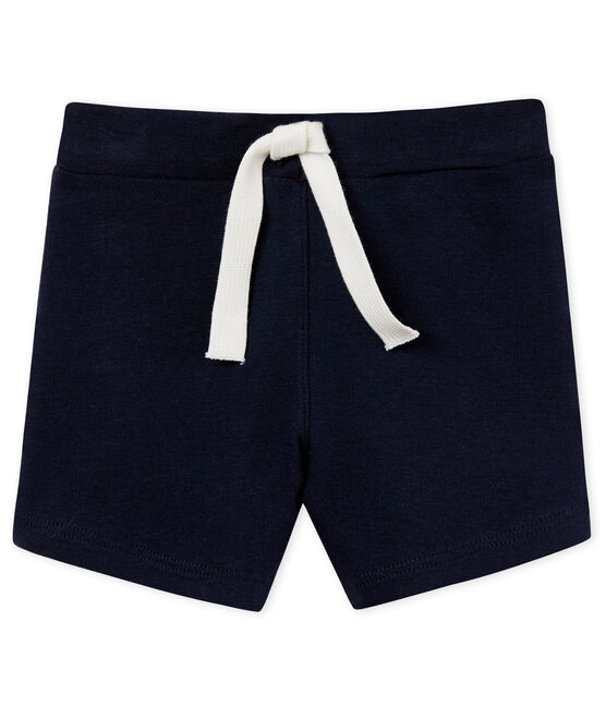 Baby boys' plain shorts SMOKING blue