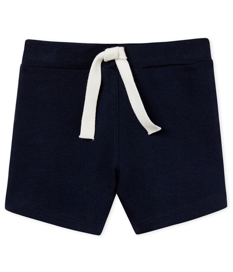 Baby boys' plain shorts blue