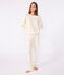 Women's golden heart print cotton pyjamas MILK /DORE