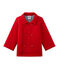 Unisex baby's pea jacket in fleece TERKUIT red