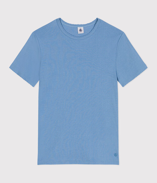 Women's Iconic Cocotte stitch cotton T-Shirt blue