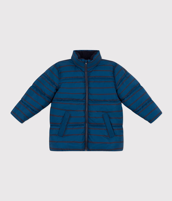 Boys' puffer jacket with fold-out hood INCOGNITO /SMOKING