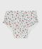 Babies' floral print frilly swim pants MARSHMALLOW white/MULTICO white