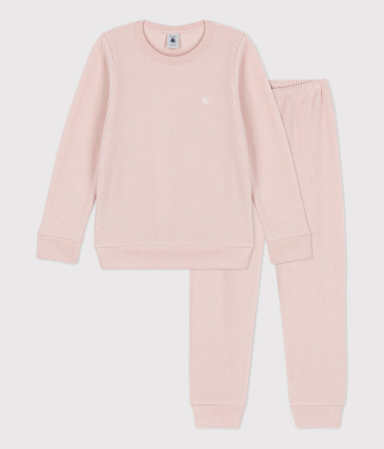 Children's Unisex Brushed Terry Pyjamas pink