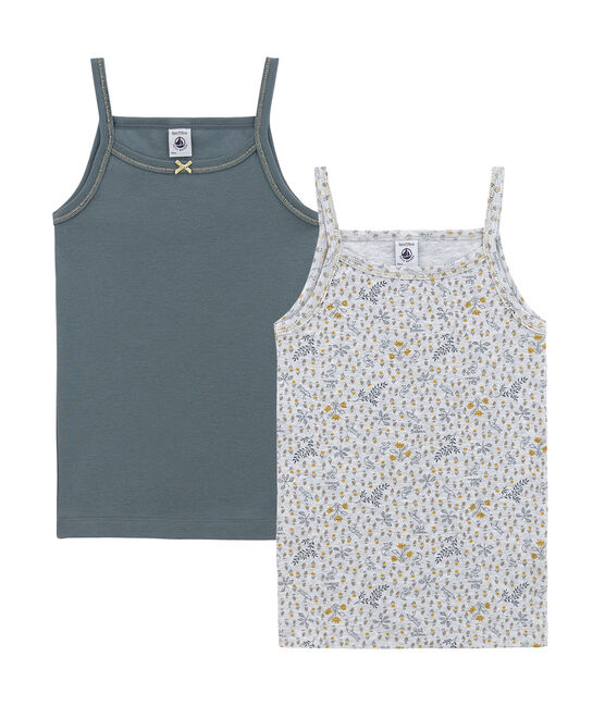 Little girl's strap vest duo variante 1