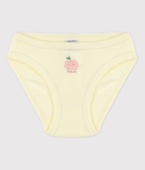 Girls' Cotton Briefs CITRONEL yellow