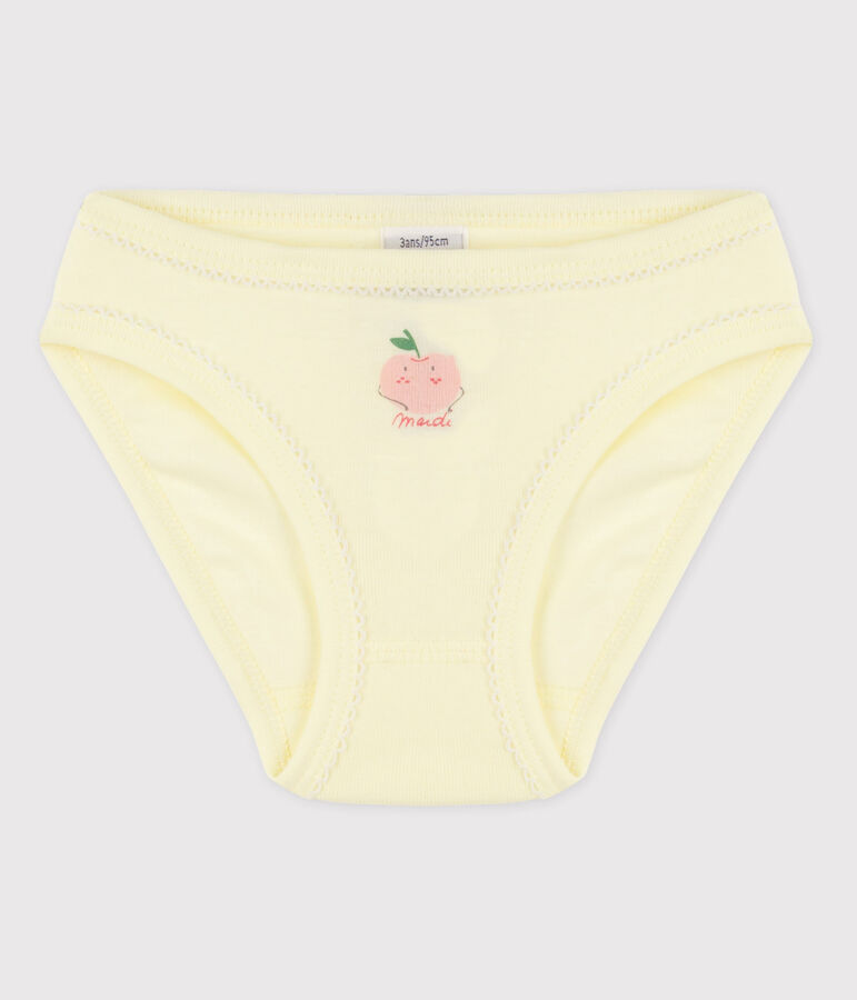 Girls' Cotton Briefs yellow