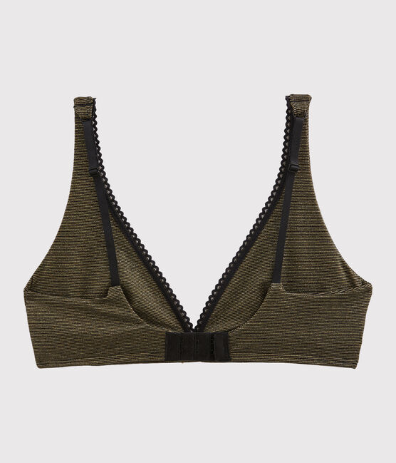 Women's Triangle Bra NOIR black/OR yellow