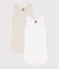 Pack of 2 Drop Needle Rib Cotton Vest Bodysuits variante 1