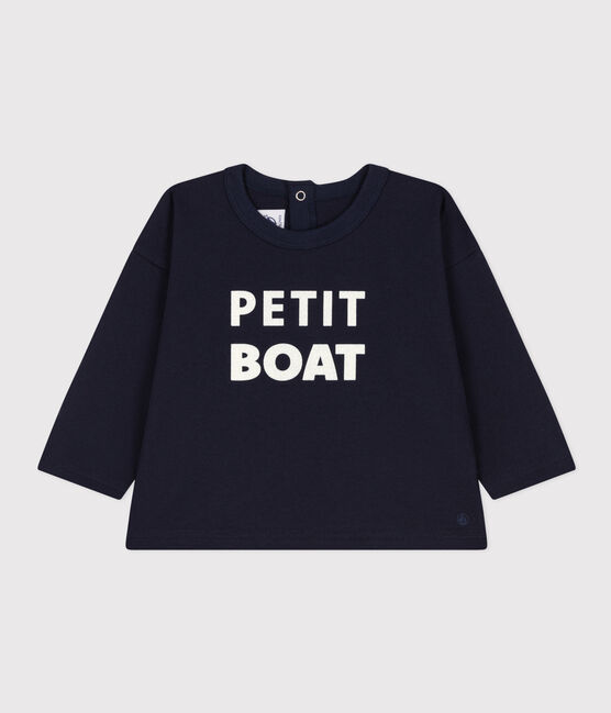 Babies' Long-Sleeved Jersey T-Shirt SMOKING blue