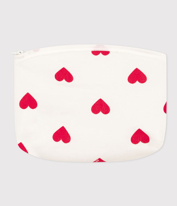 Pochette C&oelig;urs white/red