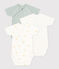 Babies' Wrapover Short-Sleeved Bodysuits - 3-Pack variante 1