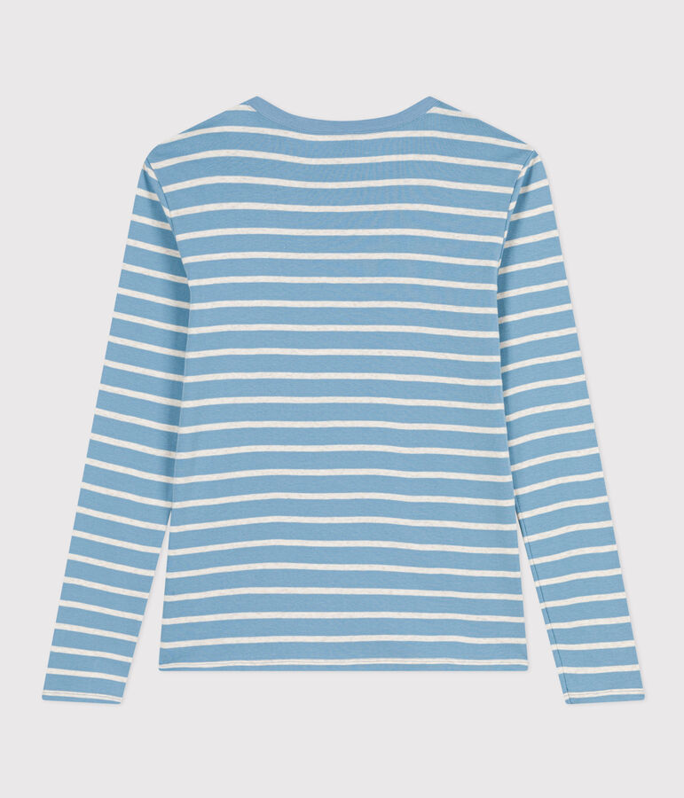 Women's Iconic Cotton Round Neck T-Shirt AZUL /MONTELIMAR