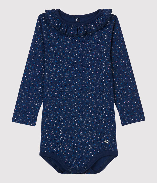 Babies' Cotton Bodysuit blue/multicolor