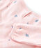 Girls' Long-Sleeved Double-Sided Jersey Nightdress with Penguin Print MINOIS pink/MULTICO white