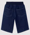 Boys' Denim Bermuda Shorts DENIM BLEU FONCE blue