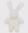 Babies' Musical Rabbit Sherpa Comforter MARSHMALLOW white