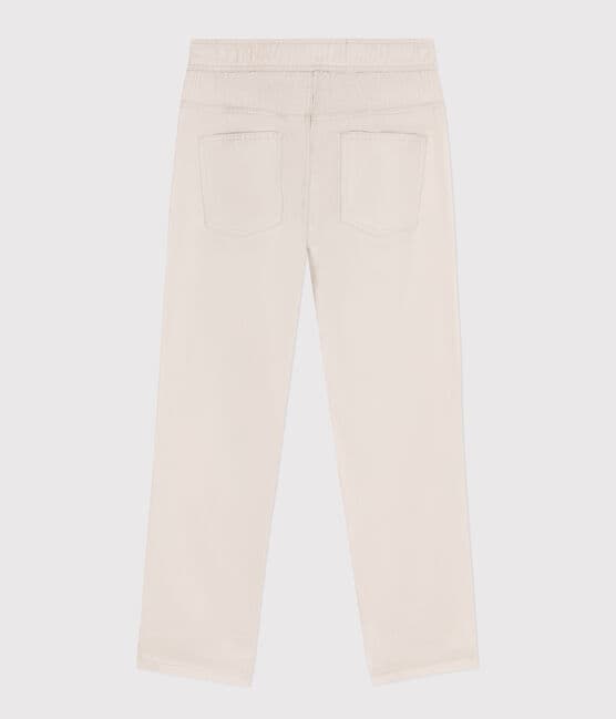 Boys' Regular Cotton Serge Trousers FETA beige