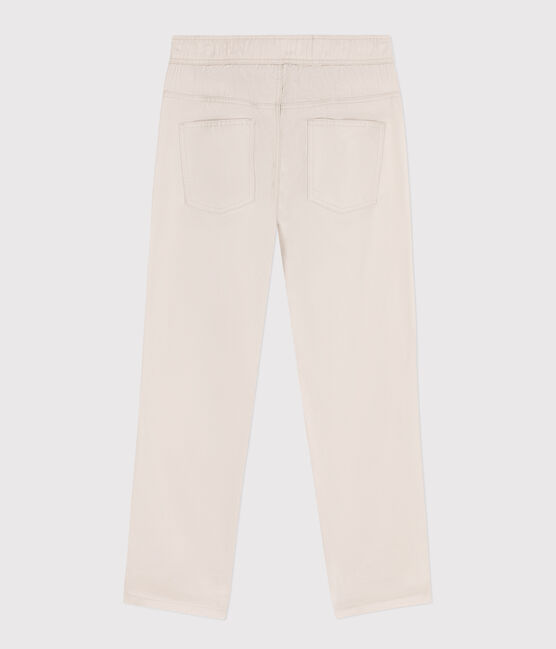 Boys' Regular Cotton Serge Trousers FETA beige