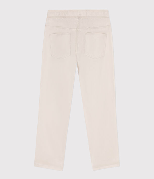 Boys' Regular Cotton Serge Trousers beige
