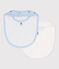 Printed cotton baby bibs - 2-Pack multicolor