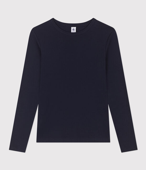Women's Iconic Cotton Round Neck T-Shirt SMOKING blue