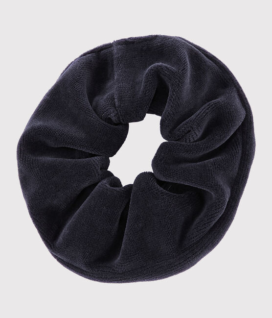Girls' elasticated scrunchie SMOKING blue